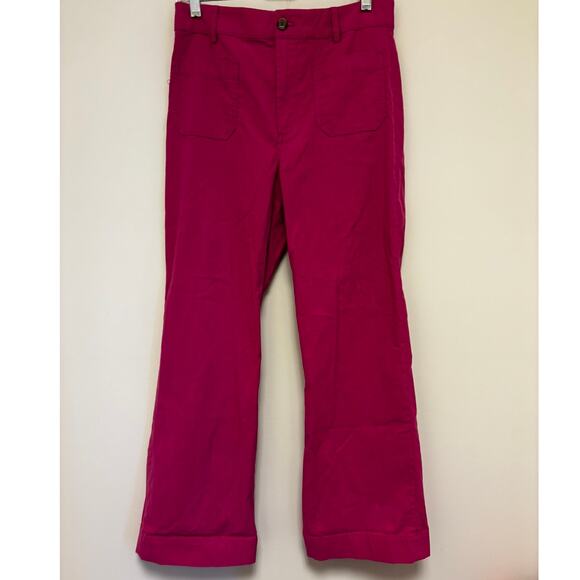J Crew Factory Lizzie high-rise patch-pocket wide-leg pant Size 28 Pink - Picture 3 of 7